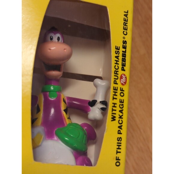 Flintstones Bedrock Bendable Dino Barney Toys Post Cereal 1992 Pebbles - Picture 2 of 7